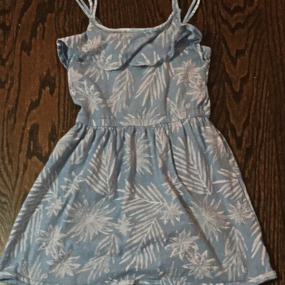 This is a blue dress.